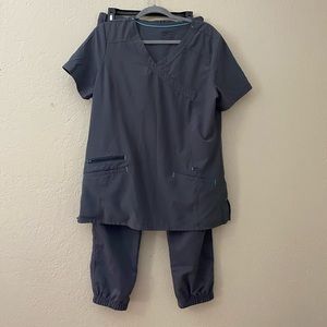 Scrub star grey set